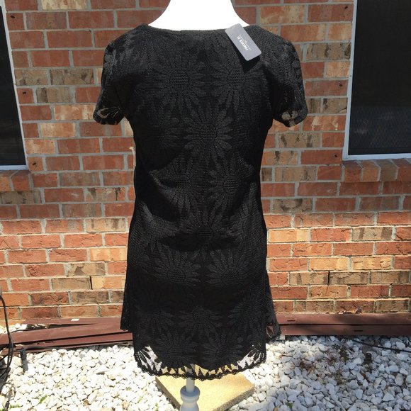 Forever 21 Size Medium Women Black Dress Short LBL  NWT Short Sleeve - Picture 8 of 10